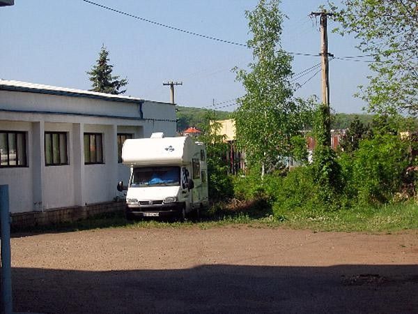 An odd, but quiet camping spot.