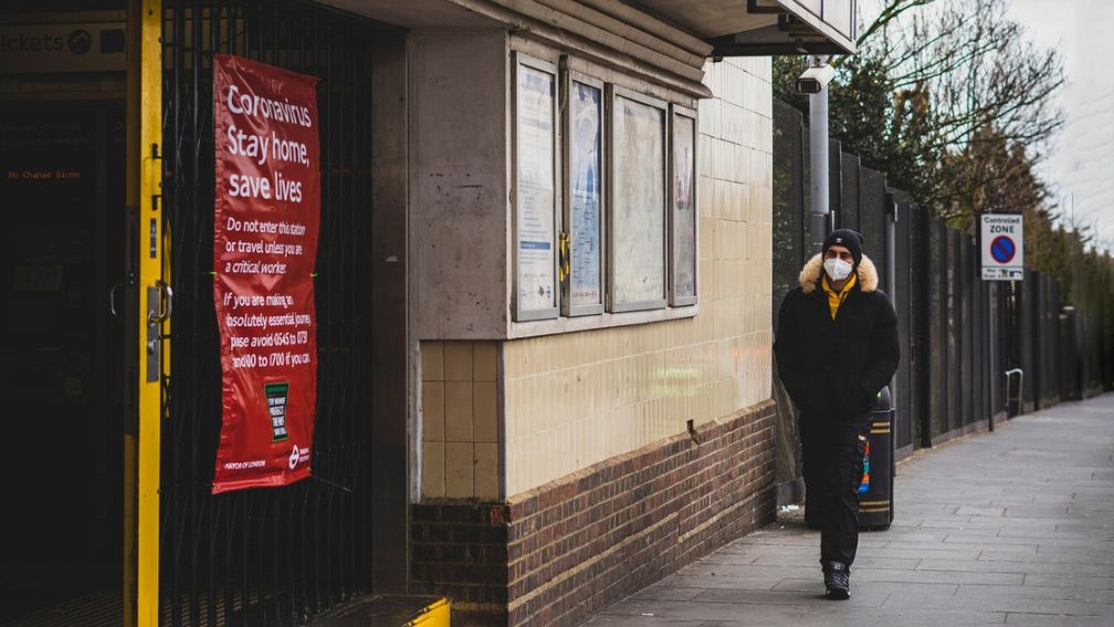 Covid Street Photo - man with mask