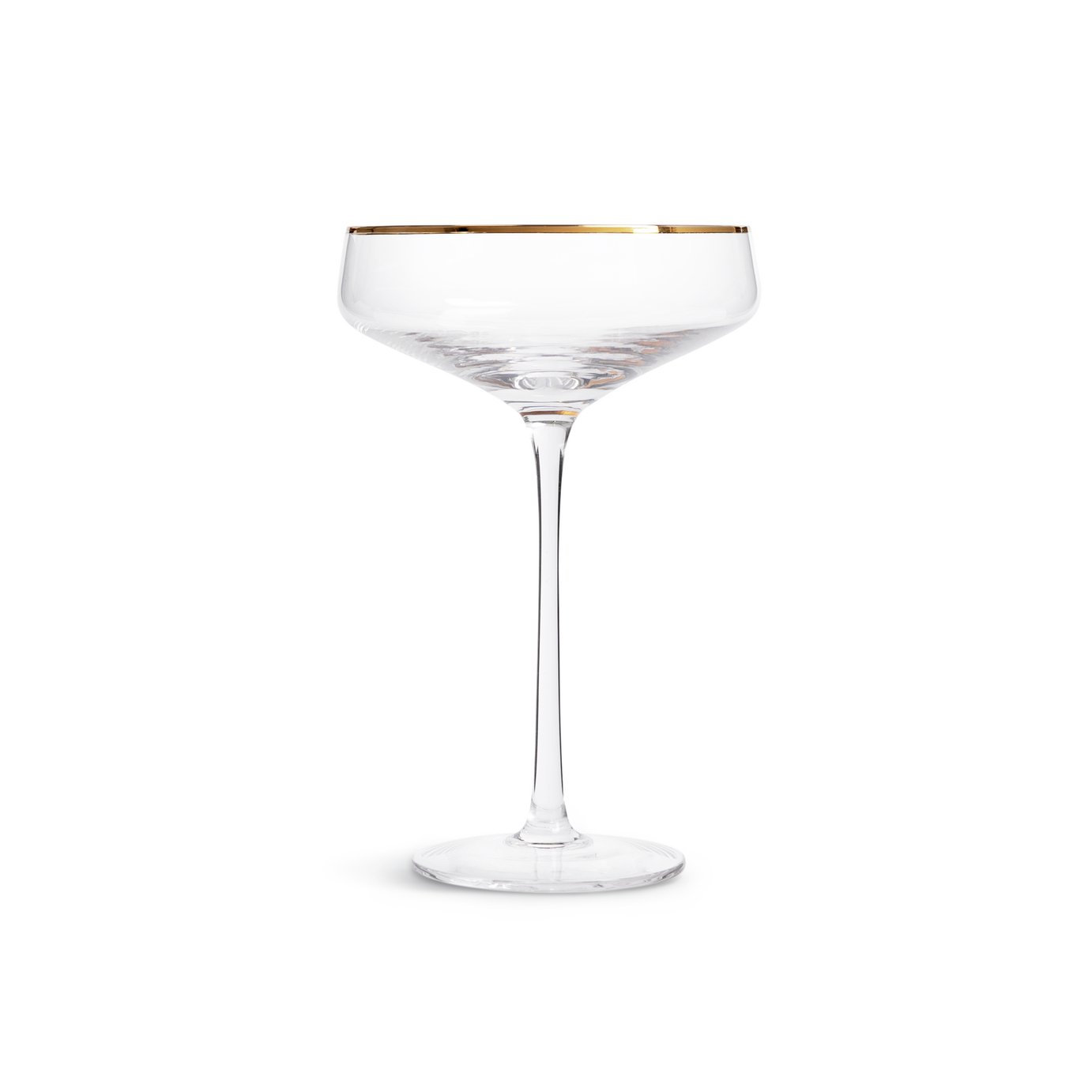 Habitat Gold Rim Set of 4 Champagne Coupe