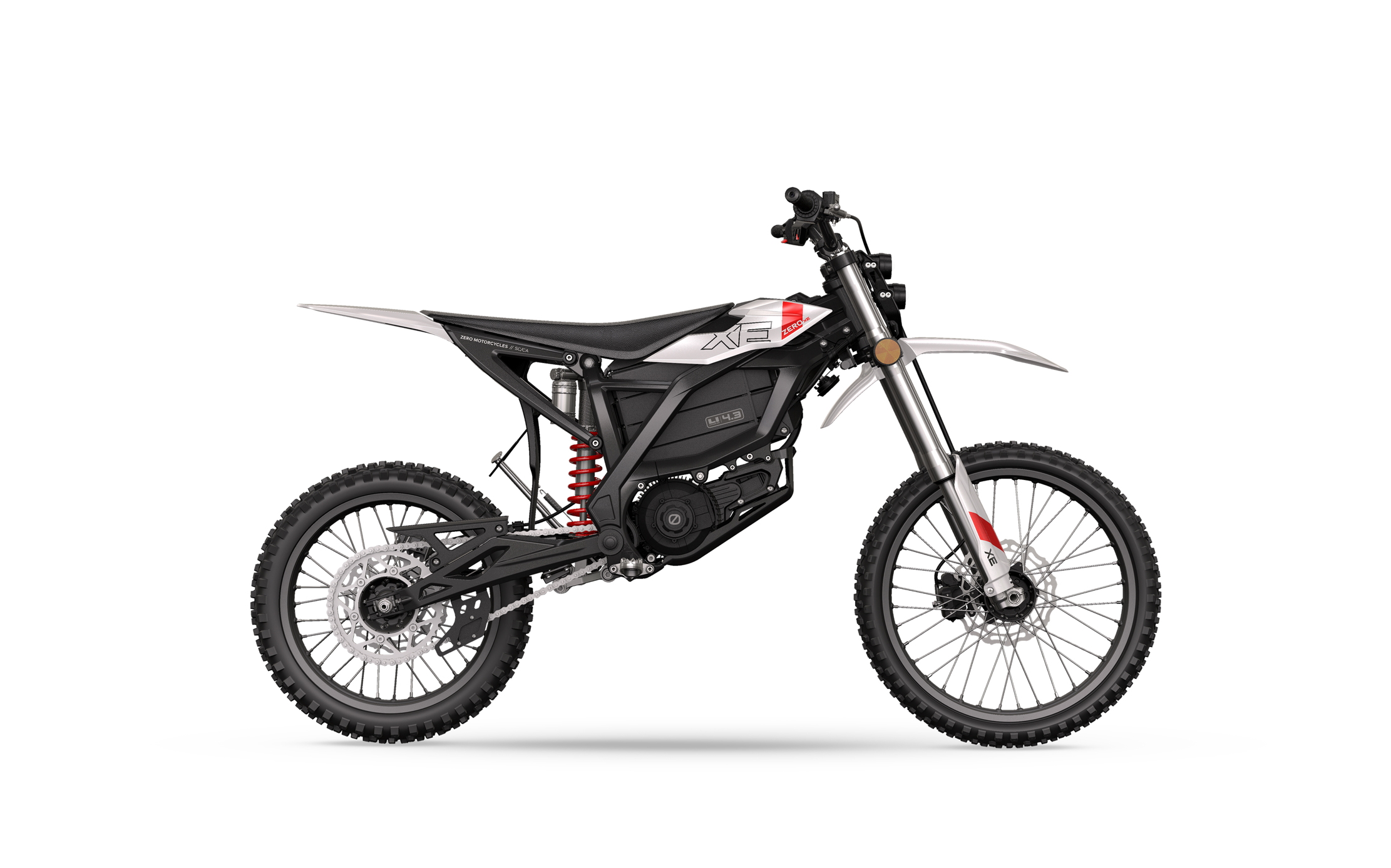 The Zero XE. It looks like a normal dirt bike, but with more batteries