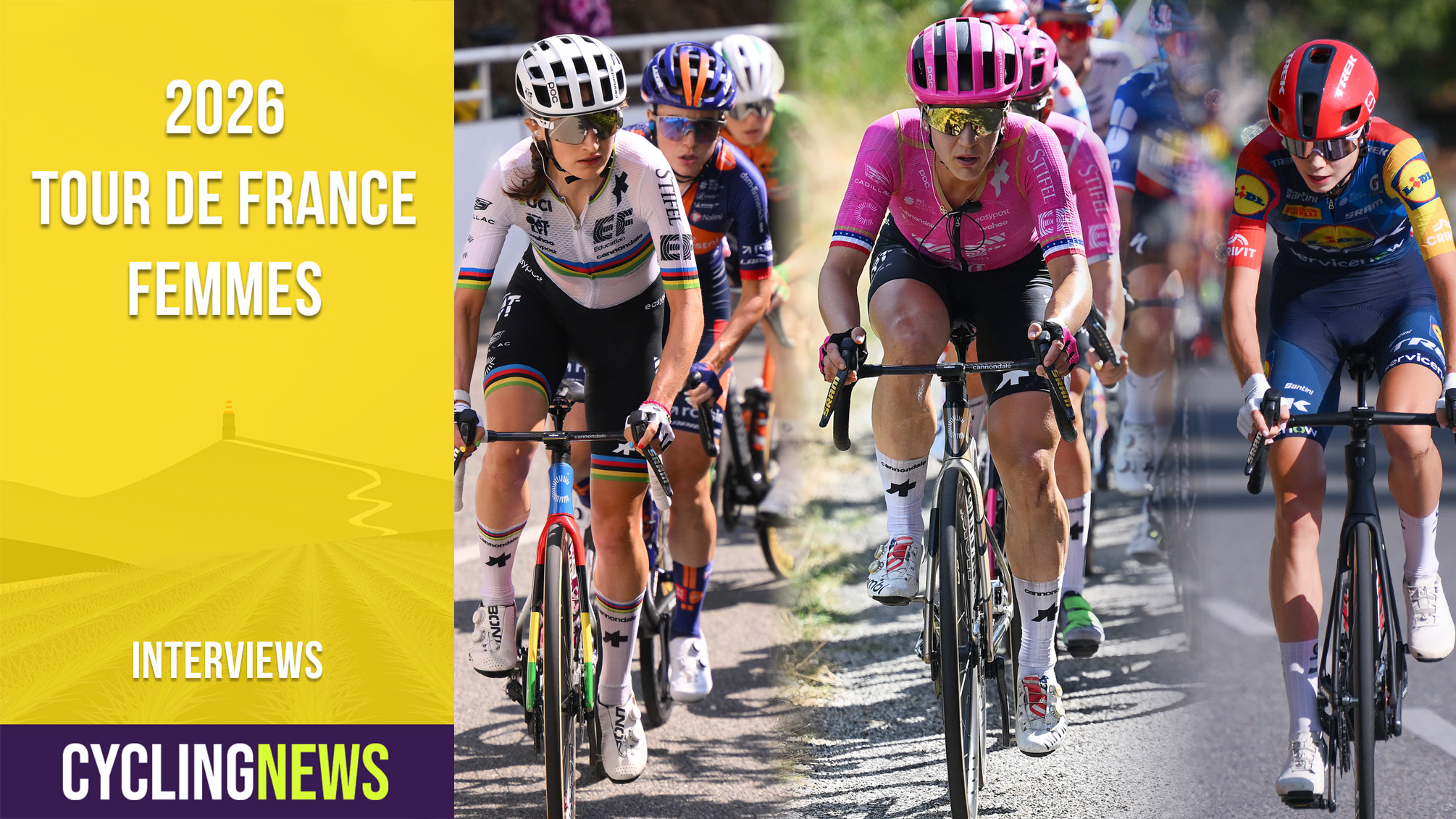Magdeleine Vallieres Mill, Kristen Faulkner, Isabella Holmgren were among the North American contingent at the 2026 Tour de France Femmes