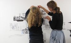 Members of the South London Gallery’s young people’s forum in action. 
