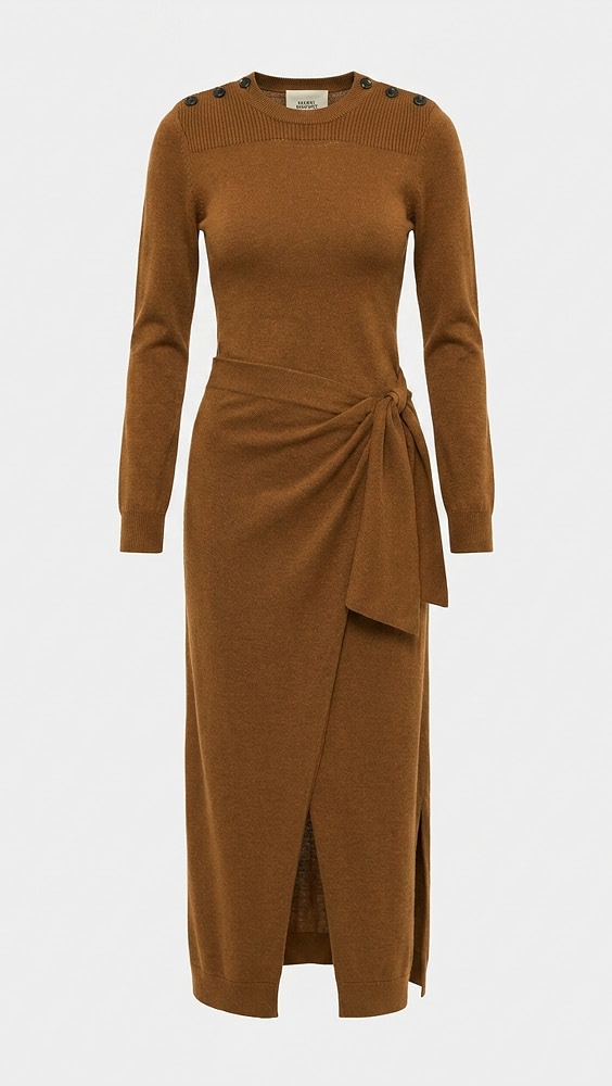 Jozira Midi Dress - Bronze