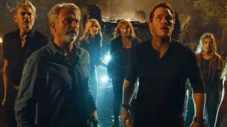 Chris Pratt and the OG Jurassic Park cast in Dominion trailer 2022.