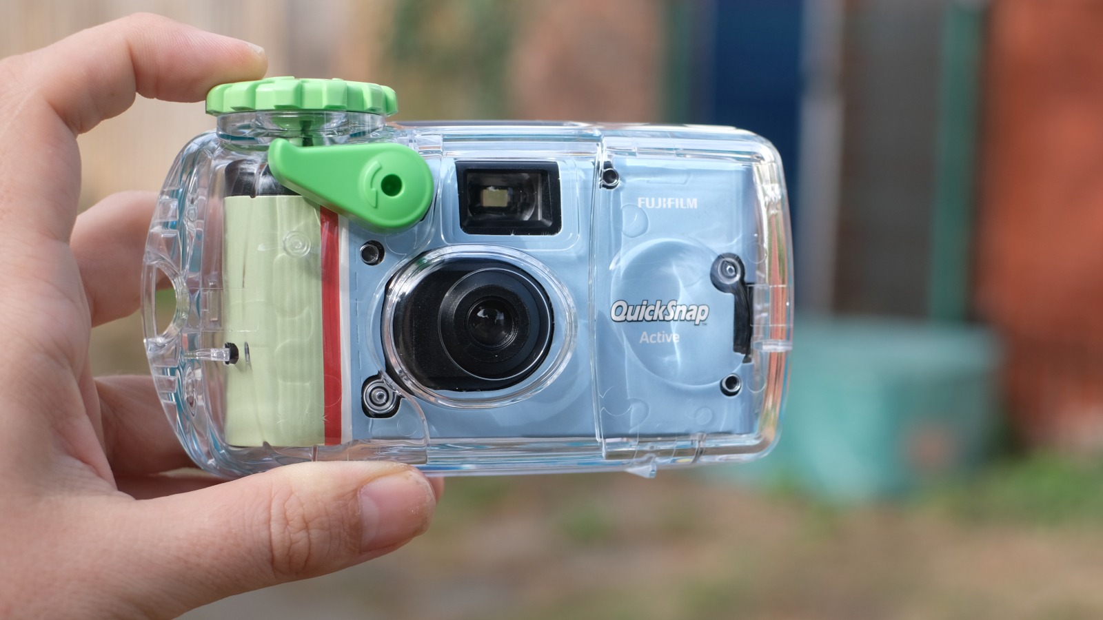 Photograph of Fujifilm QuickSnap Active disposable camera