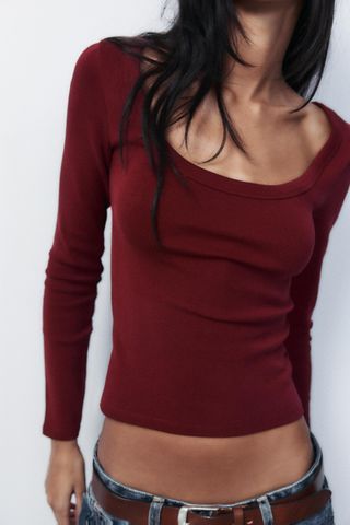 zara knit sweater