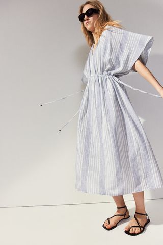 H&M, Drawstring-Detail Kaftan Dress