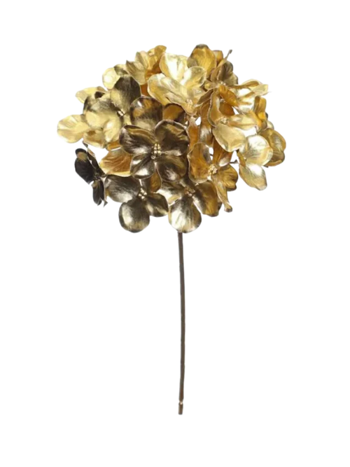Metallic Hydrangea Pick