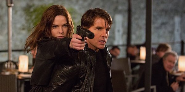 Tom Cruise and Rebecca Ferguson in Mission: Impossible Rogue Nation