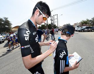 Wouter Poels before stage one of the 2015 Tour of Oman