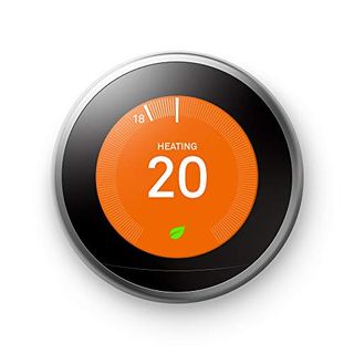 Google Nest Learning Thermostat 3rd Generation, Stainless Steel - Smart Thermostat - a Brighter Way to Save Energy