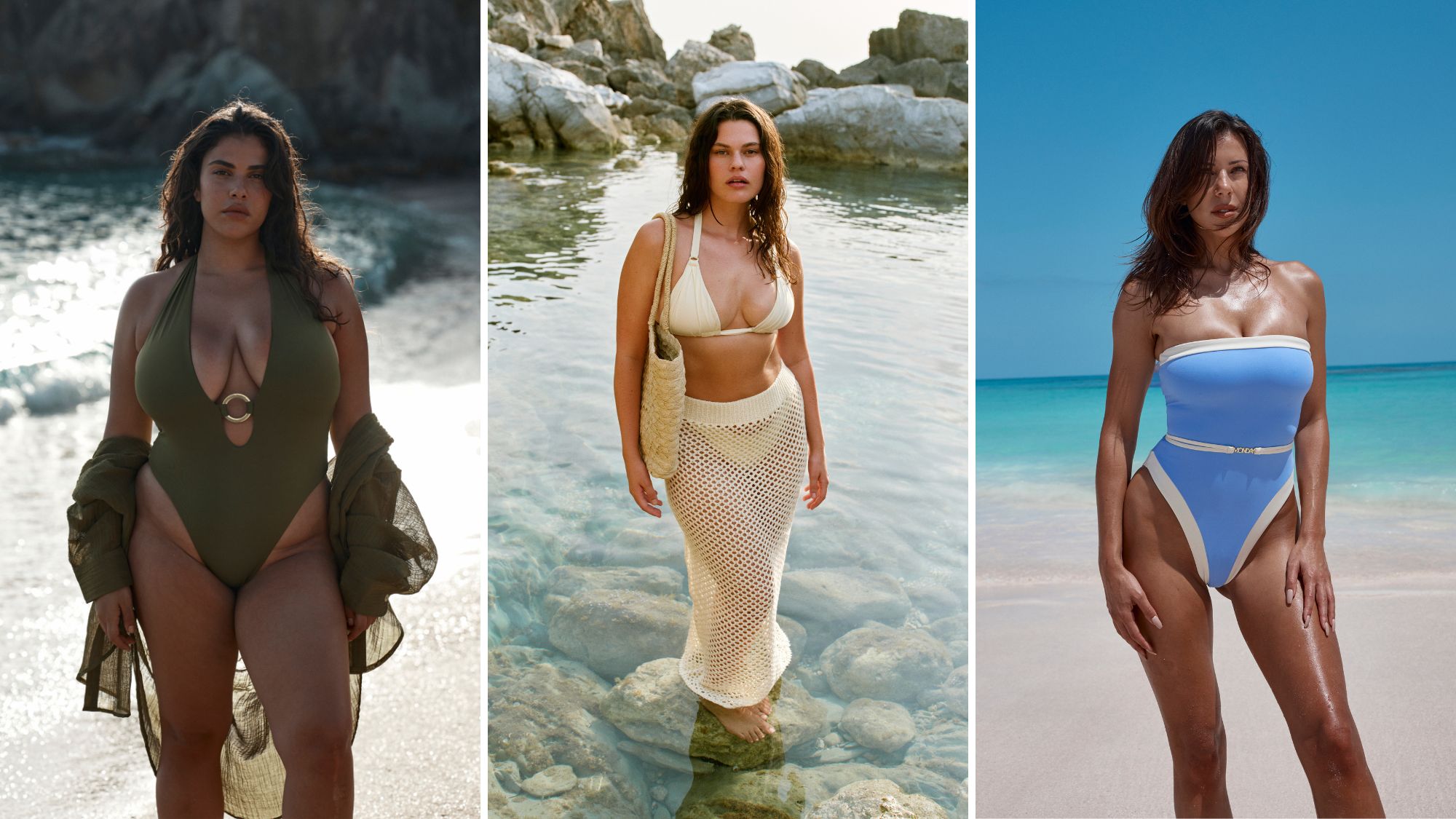 models wearing monday swimwear