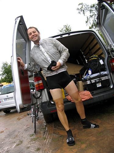 Nice tanlines... which almost makes you a racer by default