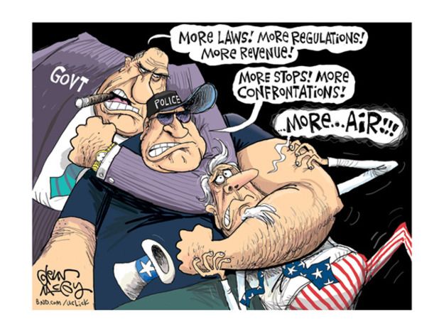 Political cartoon police brutality race relations