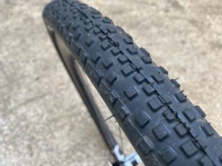 WTB Resolute TCS SG2 gravel bike tire mounted on a rim