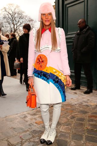 Anna Dello Russo At Christian Dior's SS14 Show During Paris Haute Couture Fashion Week 2014