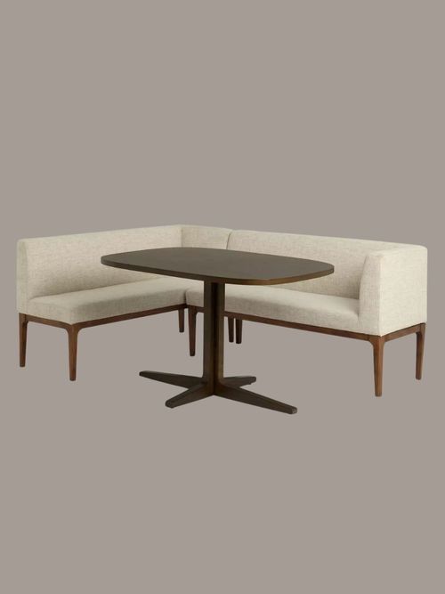 Loxley Corner Dining Set in Walnut