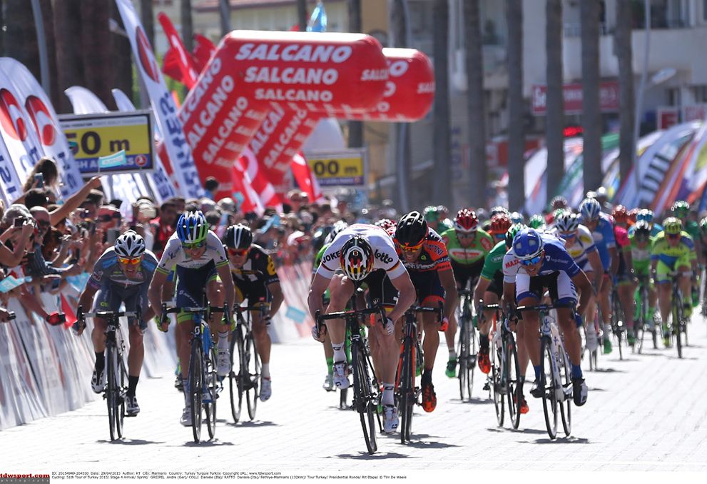 Andr&eacute; Greipel (Lotto Soudal) takes stage 4 in Turkey