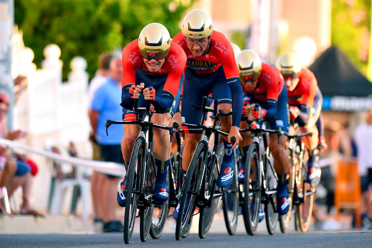 Bahrain Merida in the 2019 Vuelta a Espana team time trial