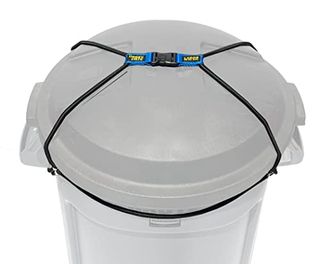 Doggy Dare Trash Can Lock - Large - Fits 45 Gallon Trash Cans - Perfect for Dogs, Raccoons, Opossums - Bungee Cord Design Makes Install Simple (trash Can Not Included)