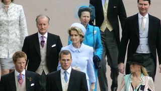 The royals arrive for the blessing after the civil wedding of King Charles and Queen Camilla