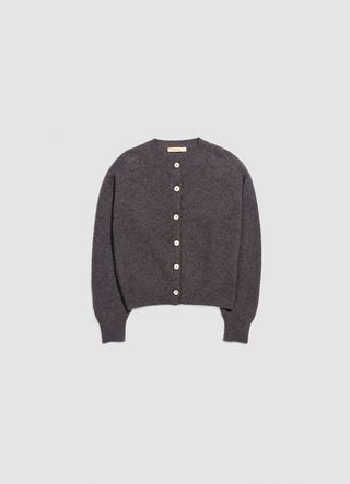 Ada Crewneck Cardigan in Grey