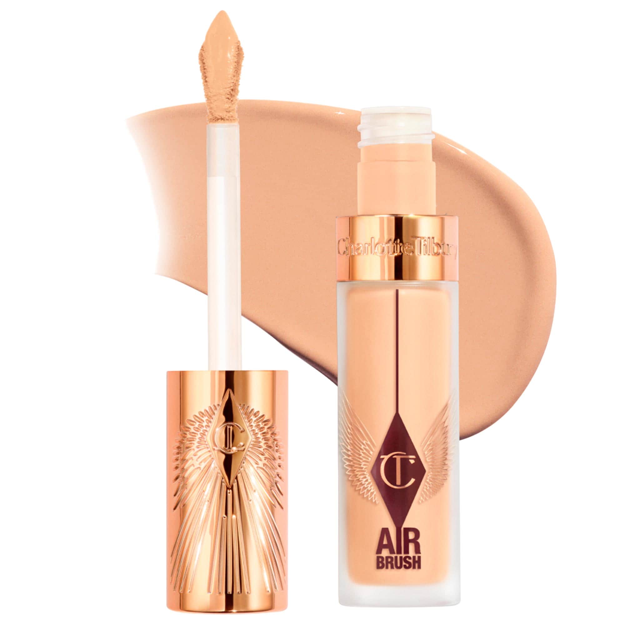 Airbrush Flawless Crease-Proof Long-Wear Blur Concealer With Hyaluronic Acid - 8 Medium-Tan