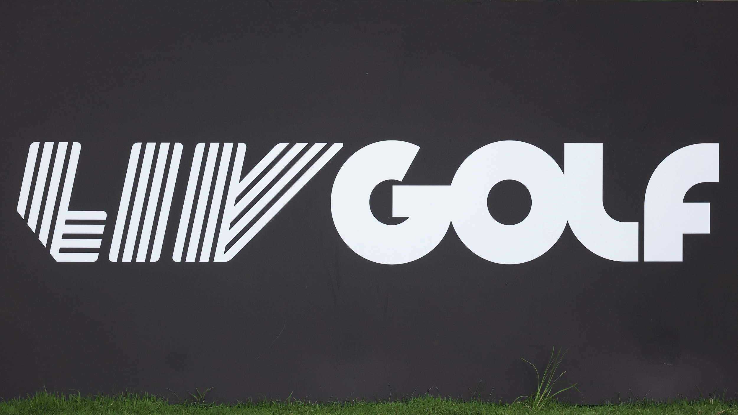 The LIV Golf logo on a black background