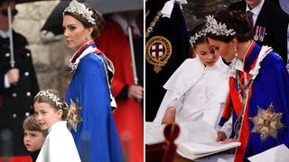 Kate Middleton and Princess Charlotte at the Coronation