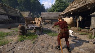 KCD 2 flour sacks - Henry hauling a sack to a cart