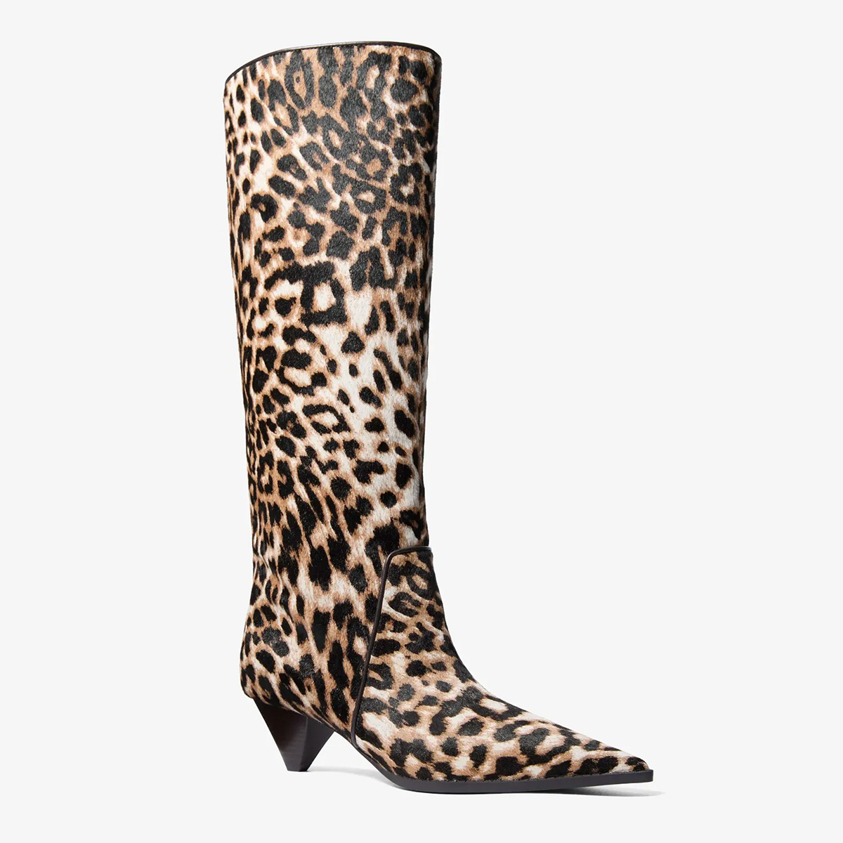 michael kors, Jayla Leopard Print Calf Hair Knee-High Boot