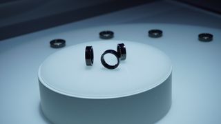 Images of the Samsung Galaxy Ring on display at MWC Barcelona 2024