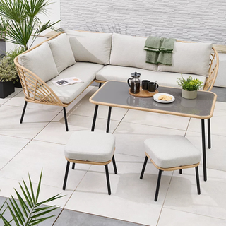 Mykonos Rattan Corner Dining Set