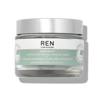Product shot of REN CLEAN SKINCARE EVERCALM ULTRA COMFORTING RESCUE MASK, one of the best face masks