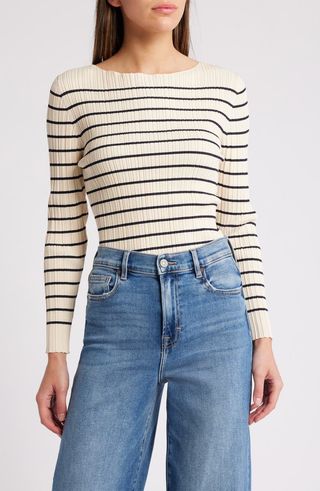 Stripe Rib Top