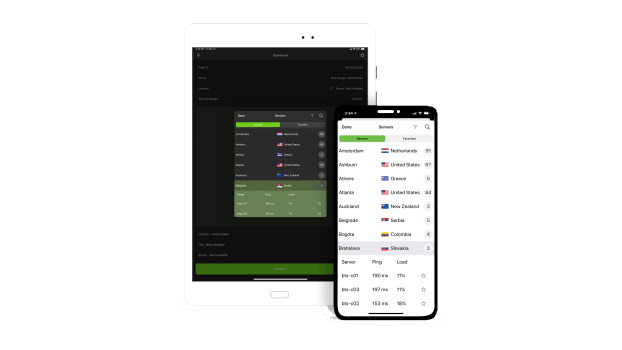 CyberGhost Android VPN app on a device