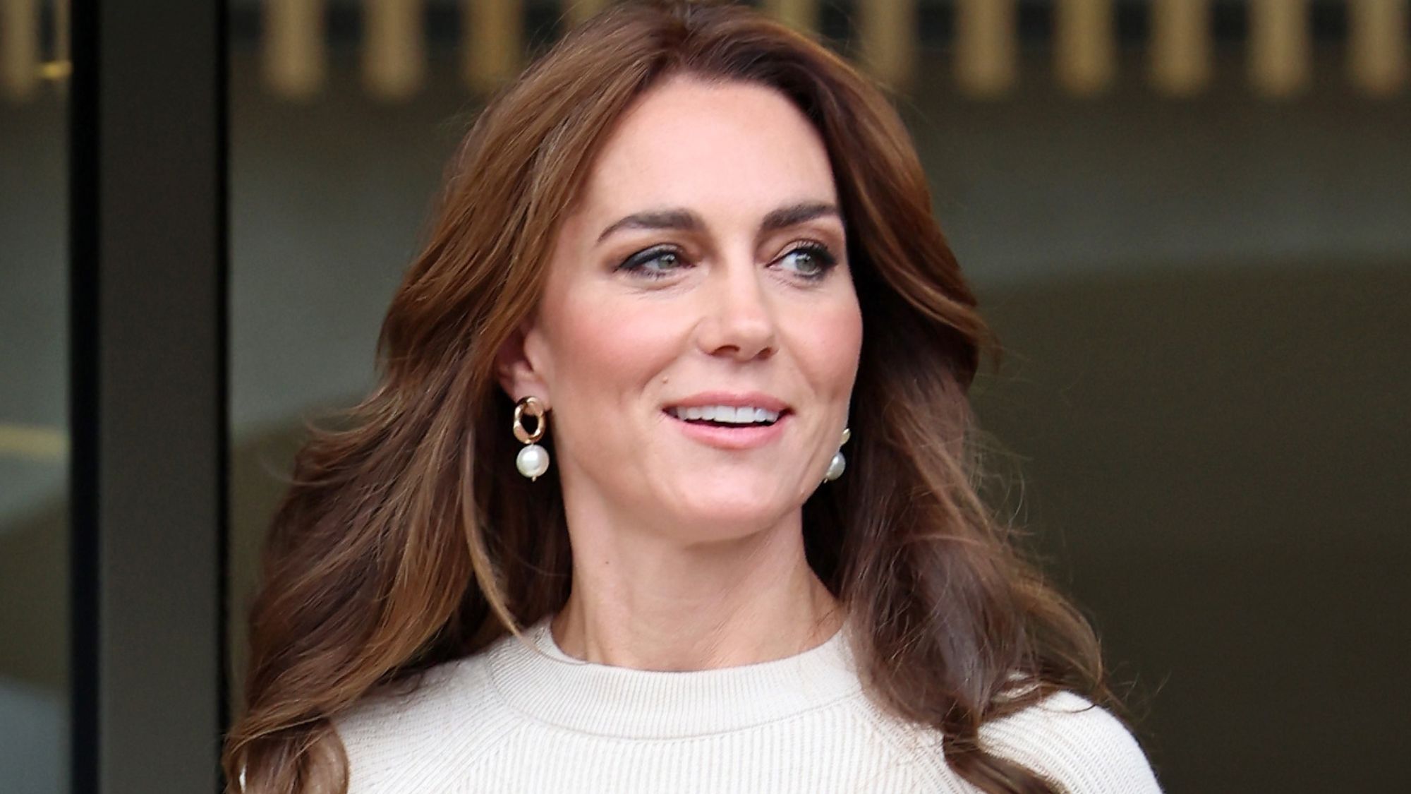 Catherine, Princess of Wales leaves after a visit to Nottingham Trent University to learn about their mental health support system on October 11, 2023