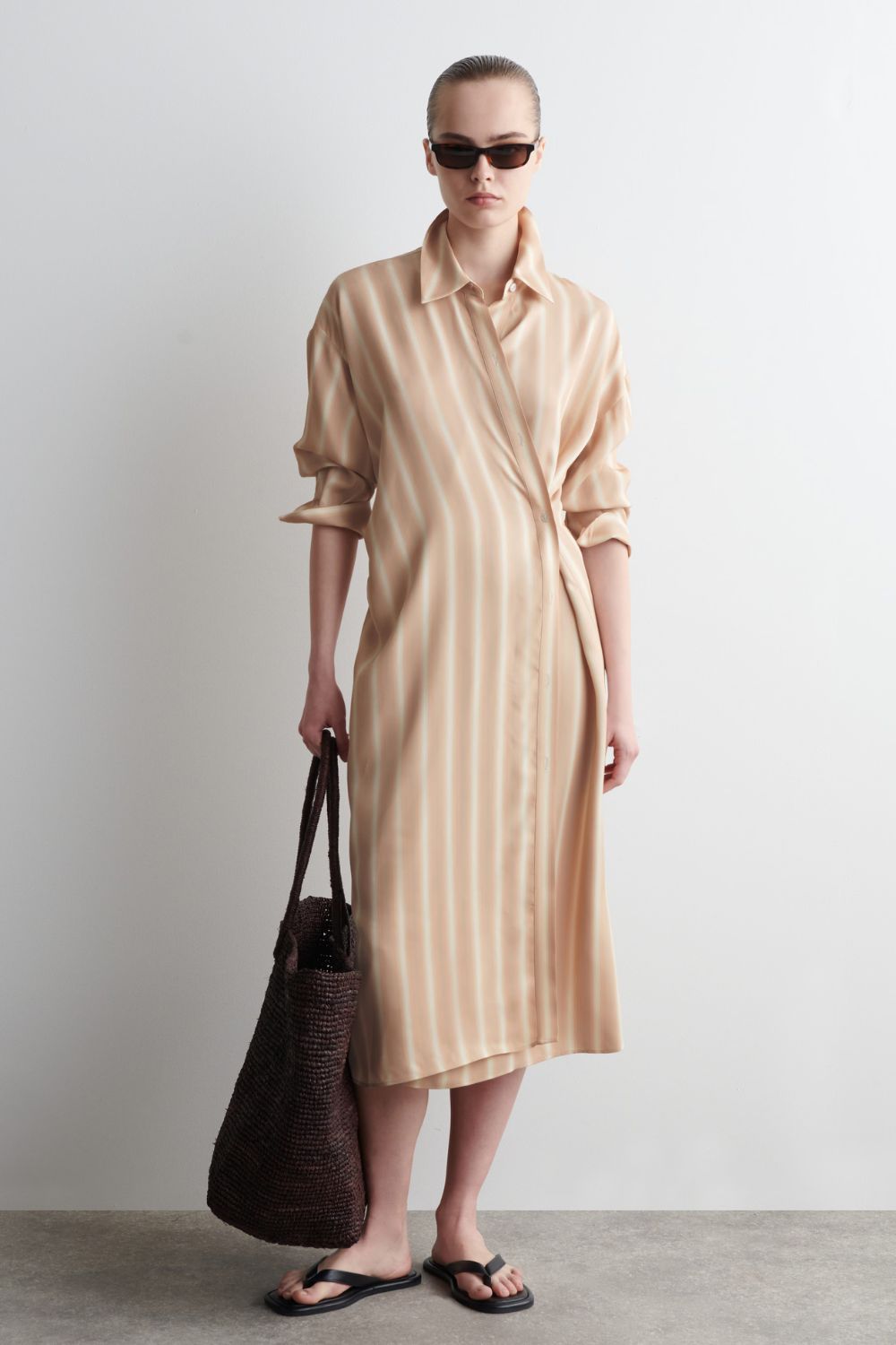 COS Wrap Midi Skirt Dress