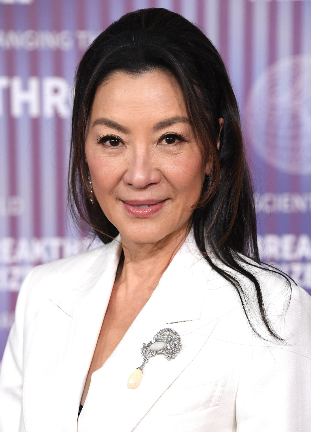 Michelle Yeoh arrives at the 10th Annual Breakthrough Prize Ceremony at Academy Museum of Motion Pictures on April 13, 2024 in Los Angeles, California