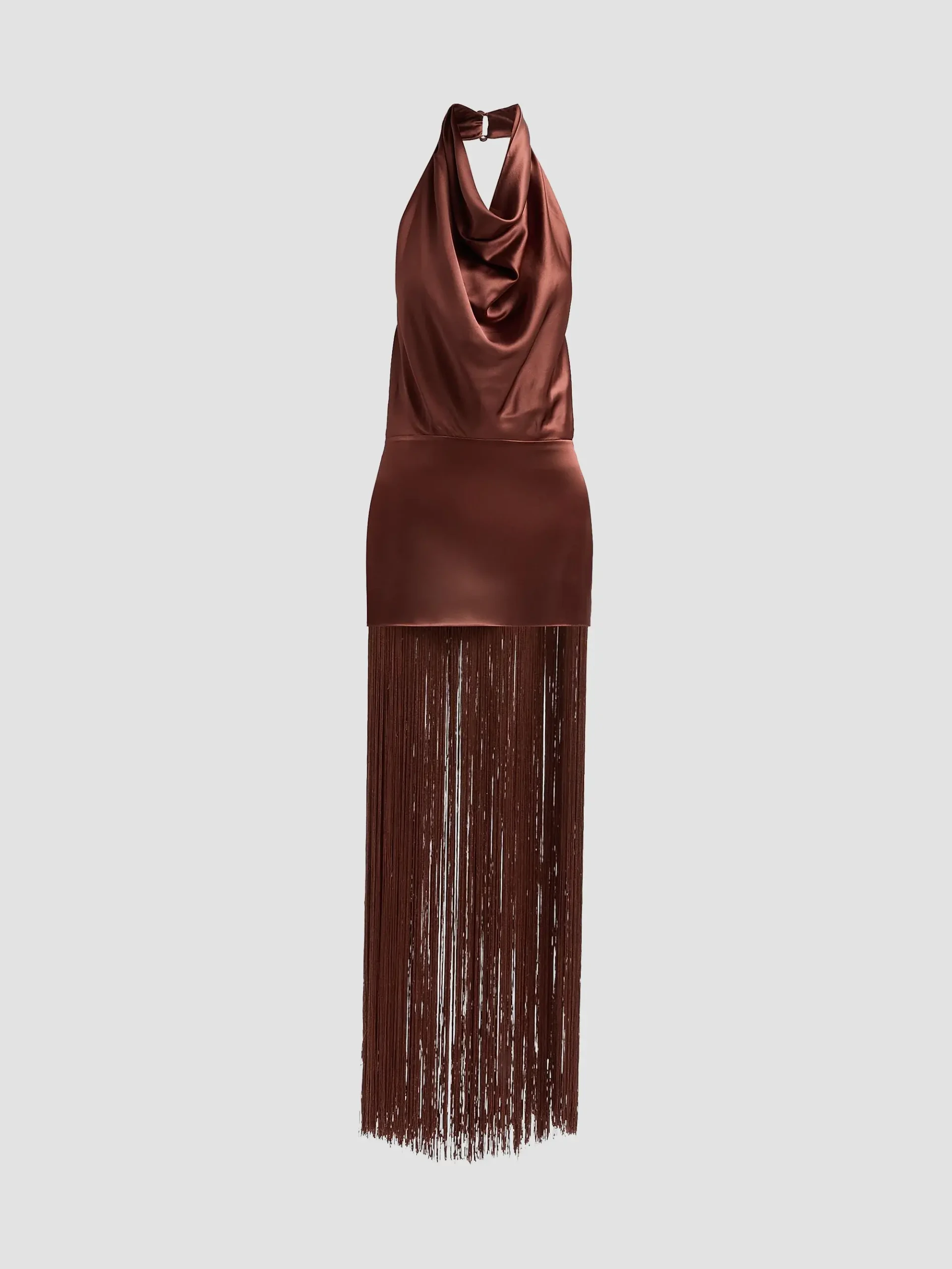 Cyrelle Cowl Fringe Dress