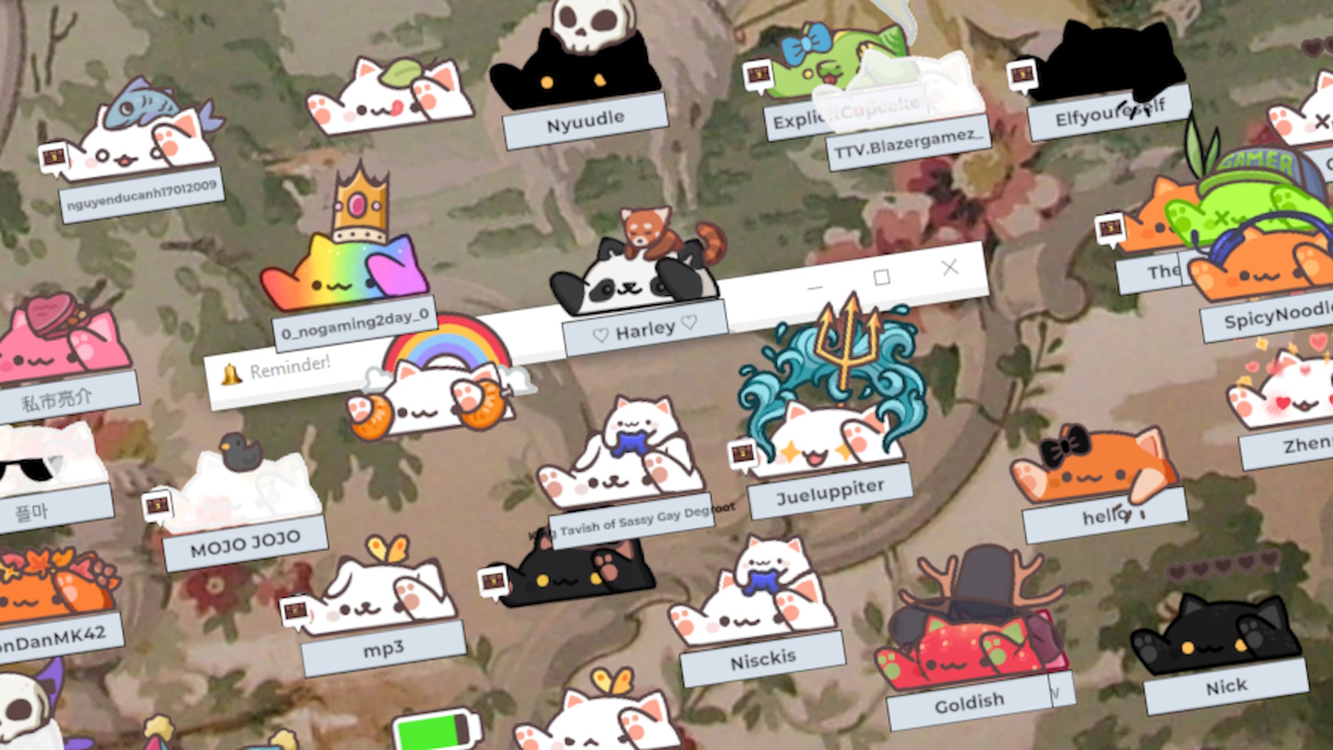 Bongo Cat multiplayer cats