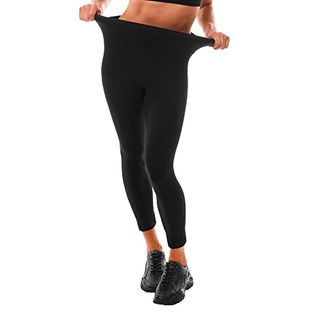 Leafigure Gym-Leggings für Damen, hohe Taille, schwarze Leggings für Damen, Workout, L-XL