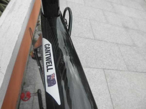 Jonathan Cantwell's bike close up