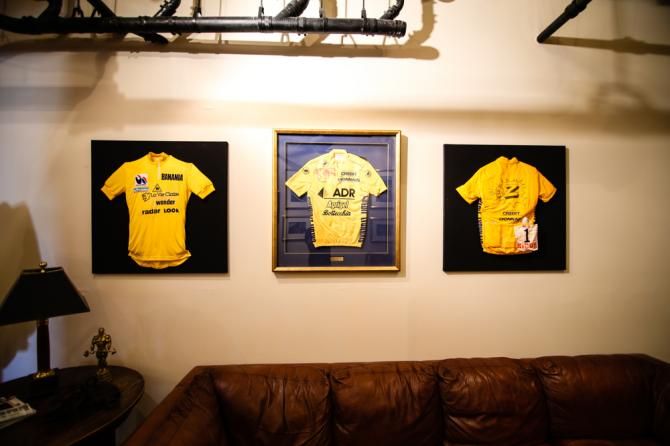 Greg LeMond's yellow jersey from his three Tour de France victories