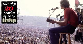 Ralph McTell performs at the Isle of Wight Festival, August 30, 1970.