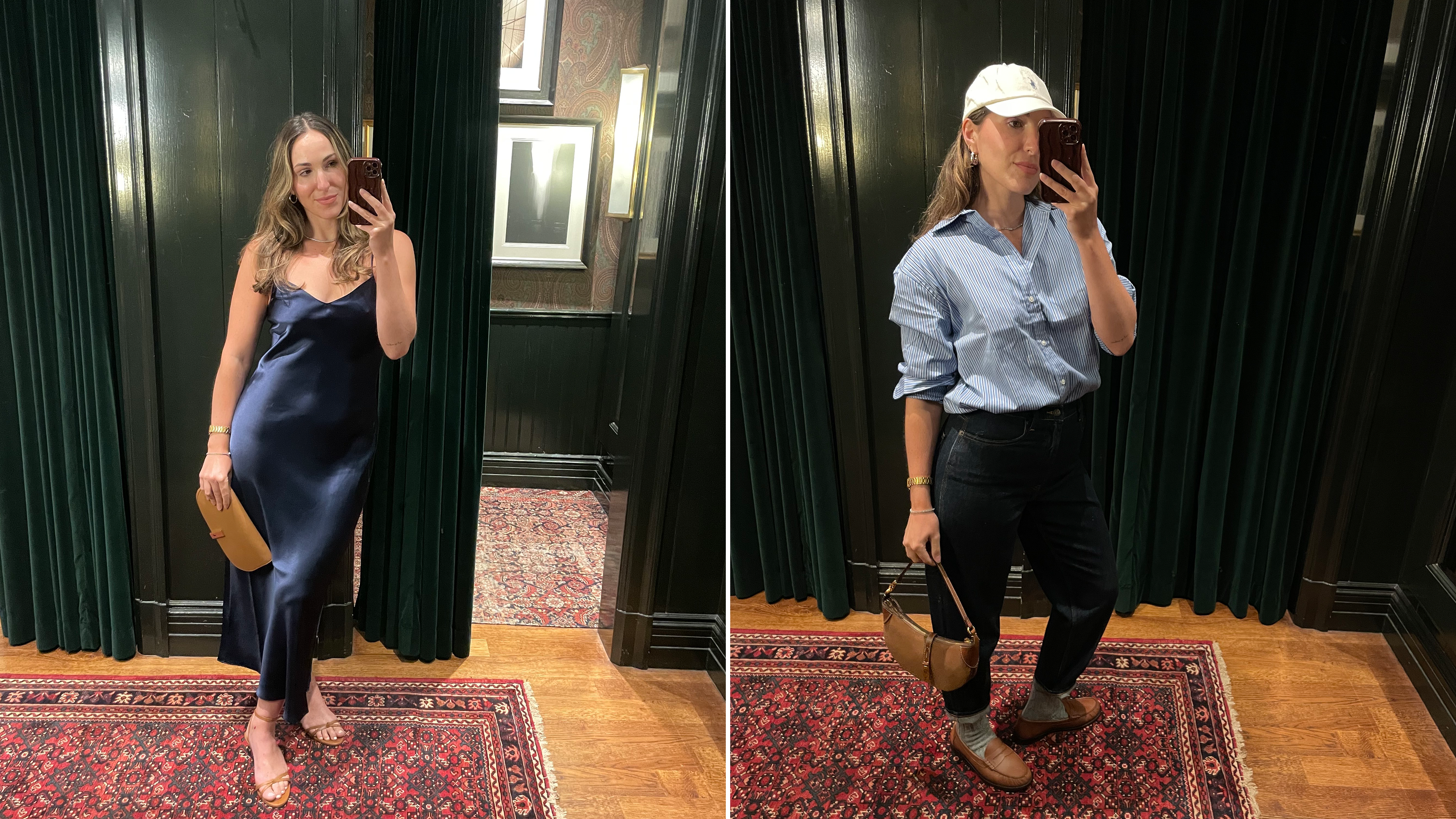 Anna LaPlaca wearing Polo Ralph Lauren outfits styled by AI stylist Ask Ralph.