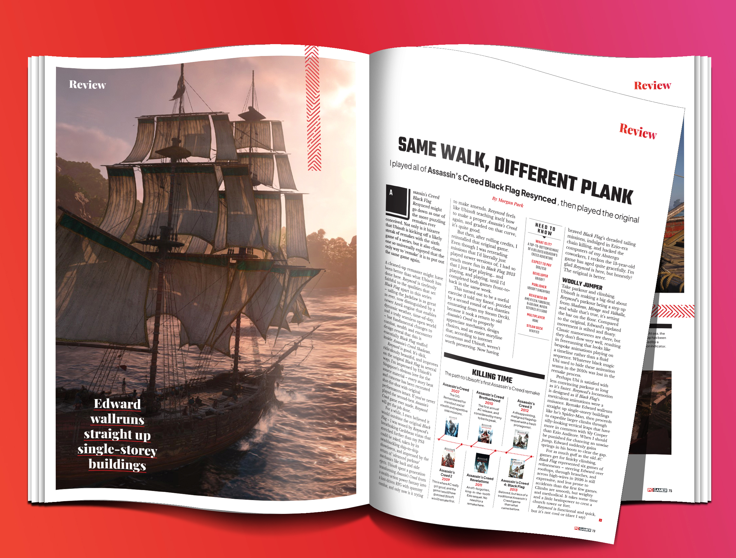 Onimusha Way of the Sword issue of PC Gamer magazine 426