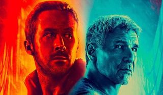 Blade Runner 2049 Ryan Gosling Harrison Ford futuristic two-tone
