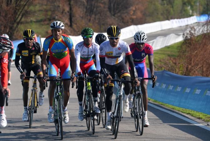 African riders doing a recce on the Worlds course