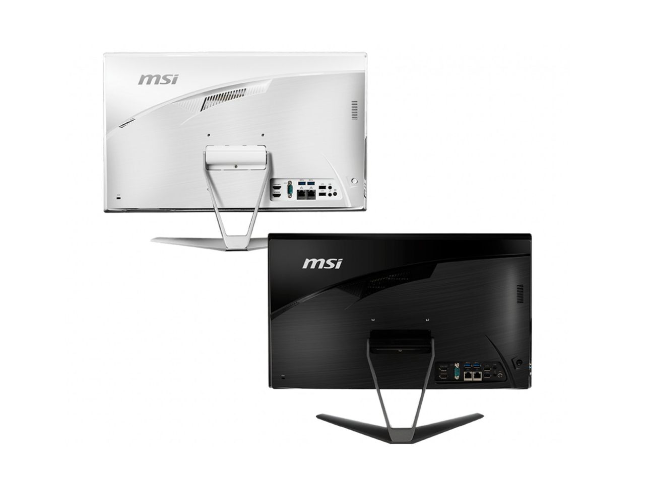 MSI Pro 22XT 10M Black White Black White Back